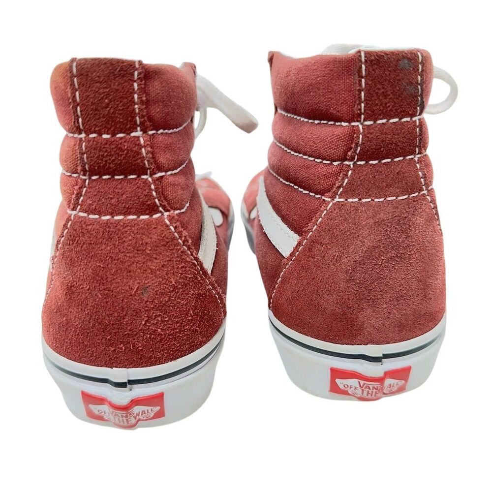 Vans Sk8-Hi Men's Size 5 woman’s 6.5 Burgundy High-Top Sneakers Casual Shoes - Picture 9 of 10